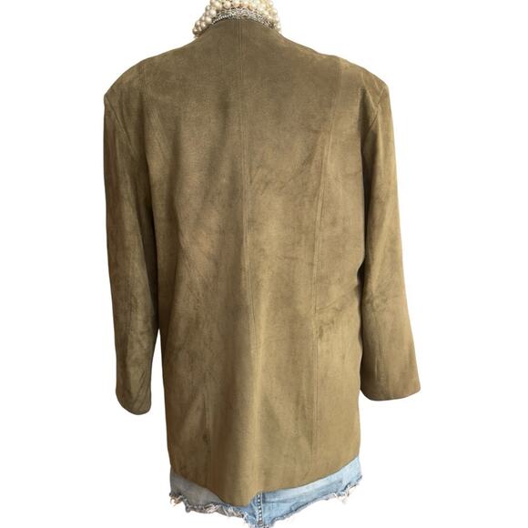 VTG - VINTAGE  ECHTES LEDER women's echtes leder suede WESTERN jacket SIZE 38 - Picture 12 of 15